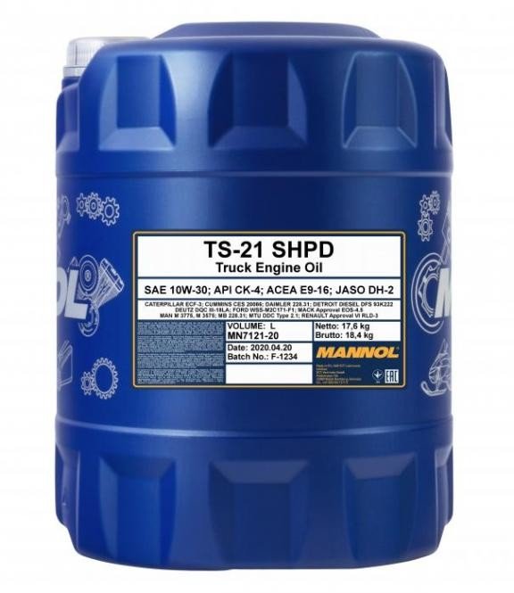 Mannol TS-21 SHPD 10W-30 20L