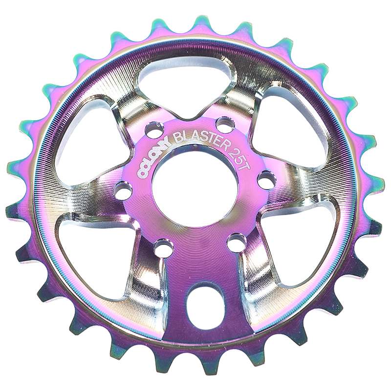 převodníky COLONY - Colony Blaster Chris James BMX Sprocket (RAINBOW ANODISE)