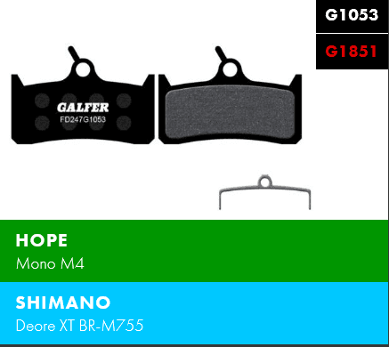 Brzdové destičky Galfer SH-HOPE FD247 - Standard