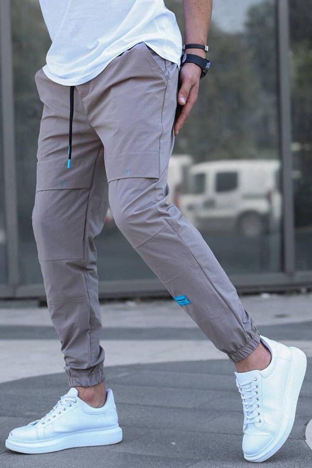 Madmext Sweatpants - Brown - Joggers