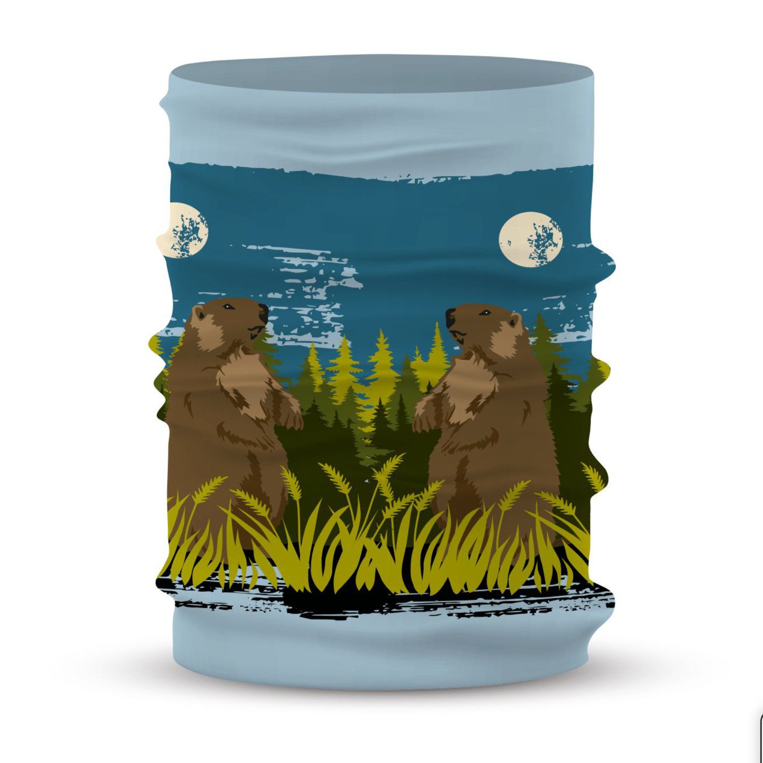 Šátek Fusakle Svišť tatranský modrý Fusakle