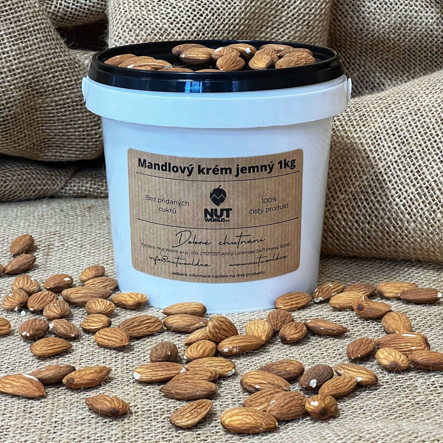 Nutworld.cz Mandlový krém 1Kg