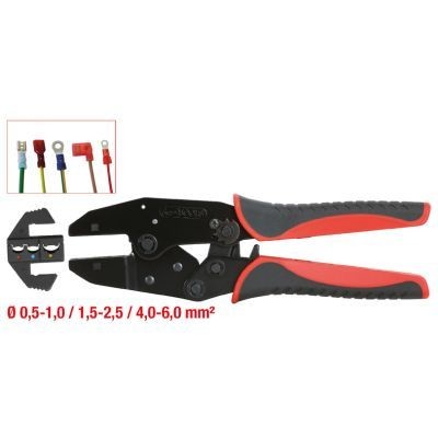 KS Tools Lemovací kleště na izolované kabelové patky, 220 mm 115.1425