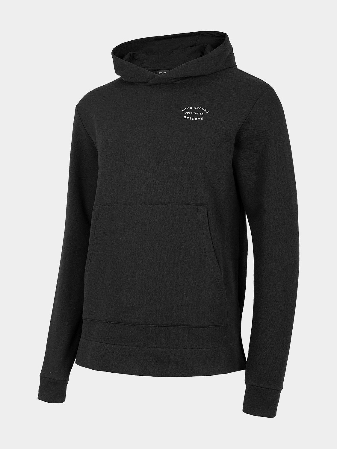 Outhorn HOL22-BLM607 DEEP BLACK Pánská mikina US S HOL22-BLM607 DEEP BLACK