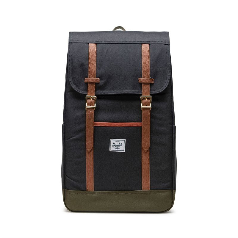 batoh HERSCHEL - Herschel Retreat Backpack Black/Ivy Green/Chutney (05883)