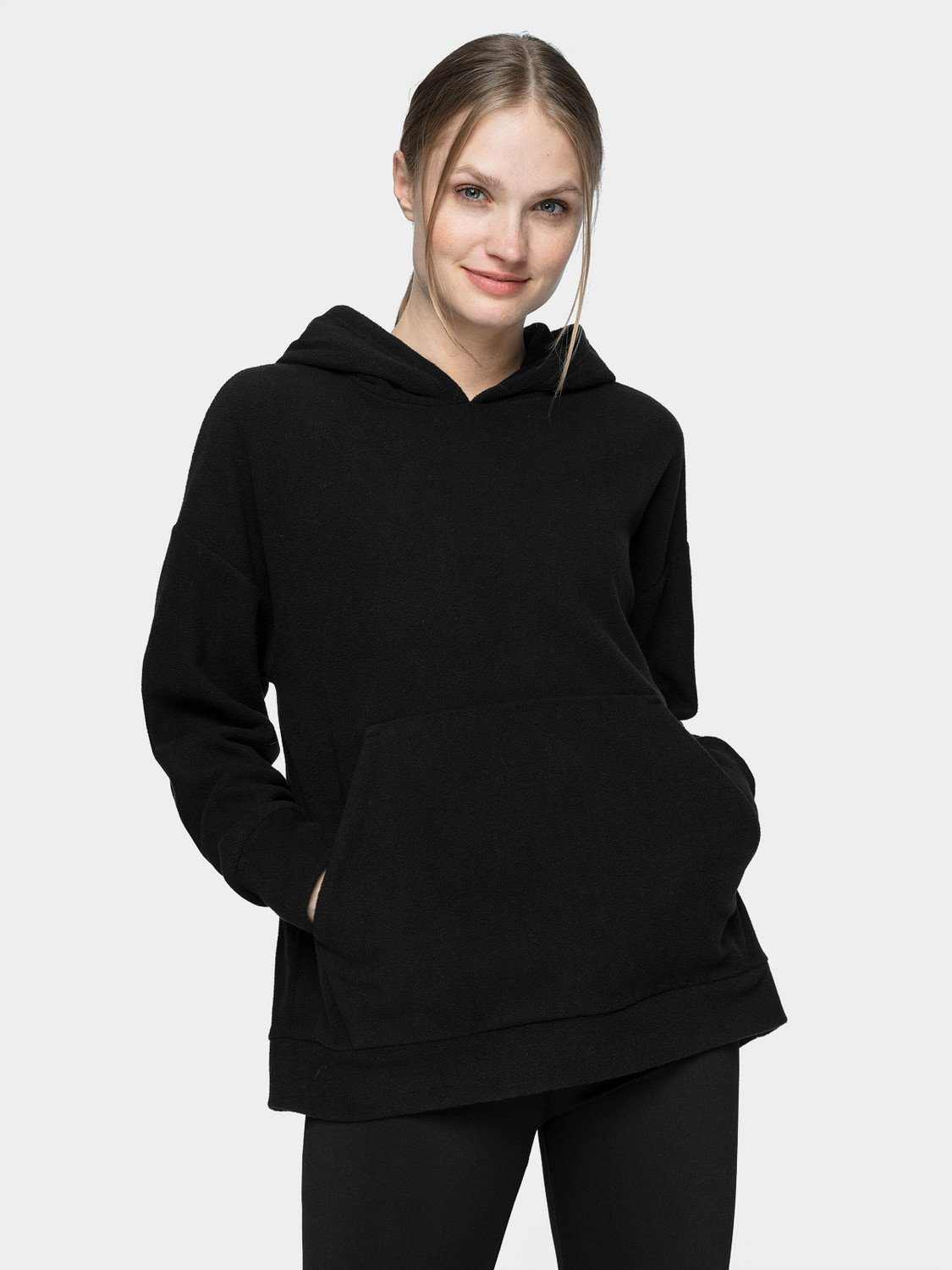 Outhorn HOL21-PLD601 DEEP BLACK Dámská mikina US XL HOL21-PLD601 DEEP BLACK