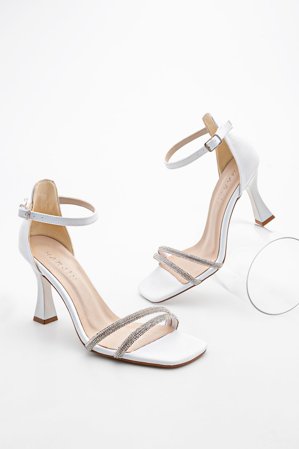 Marjin Evening Shoes - White - Stiletto Heels