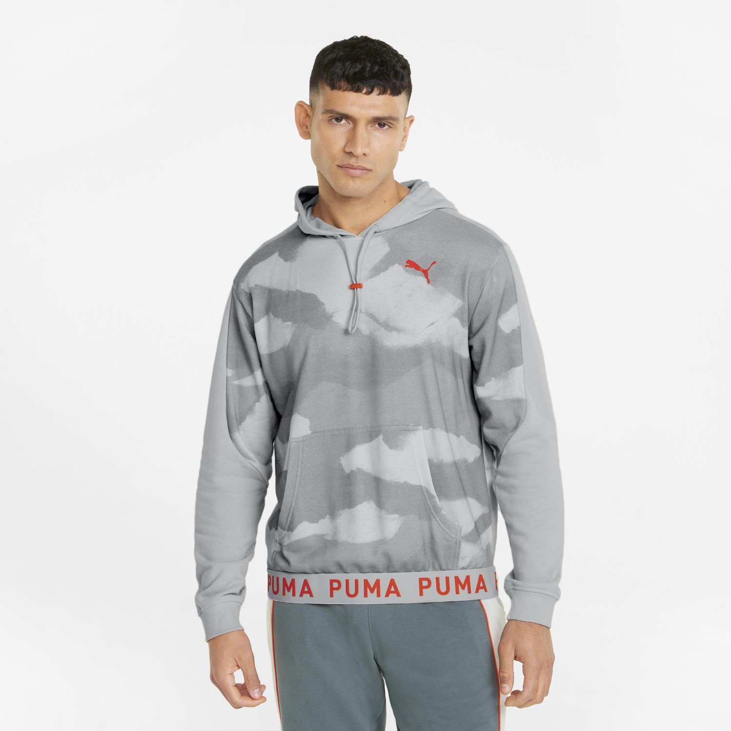 Puma TRAIN AOP HOODIE Pánská mikina US XXL 521546-19