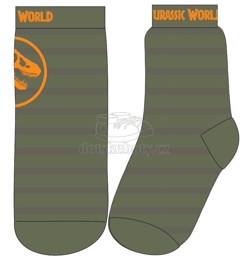 Ponožky Eexee Jurský park zelené Velikost: 23-26