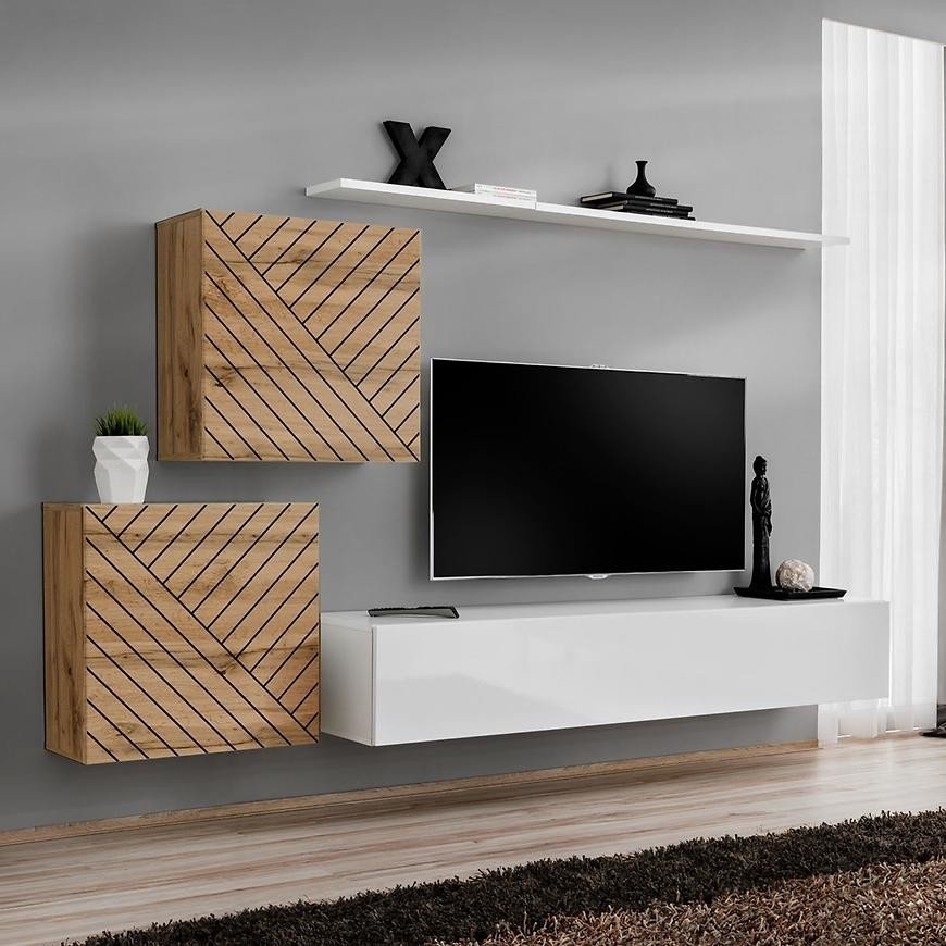 Obývací Stěna Switch V Line Wotan/Bílý