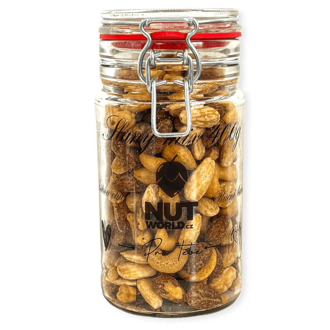 Nutworld.cz Slaný mix ve skle 400g