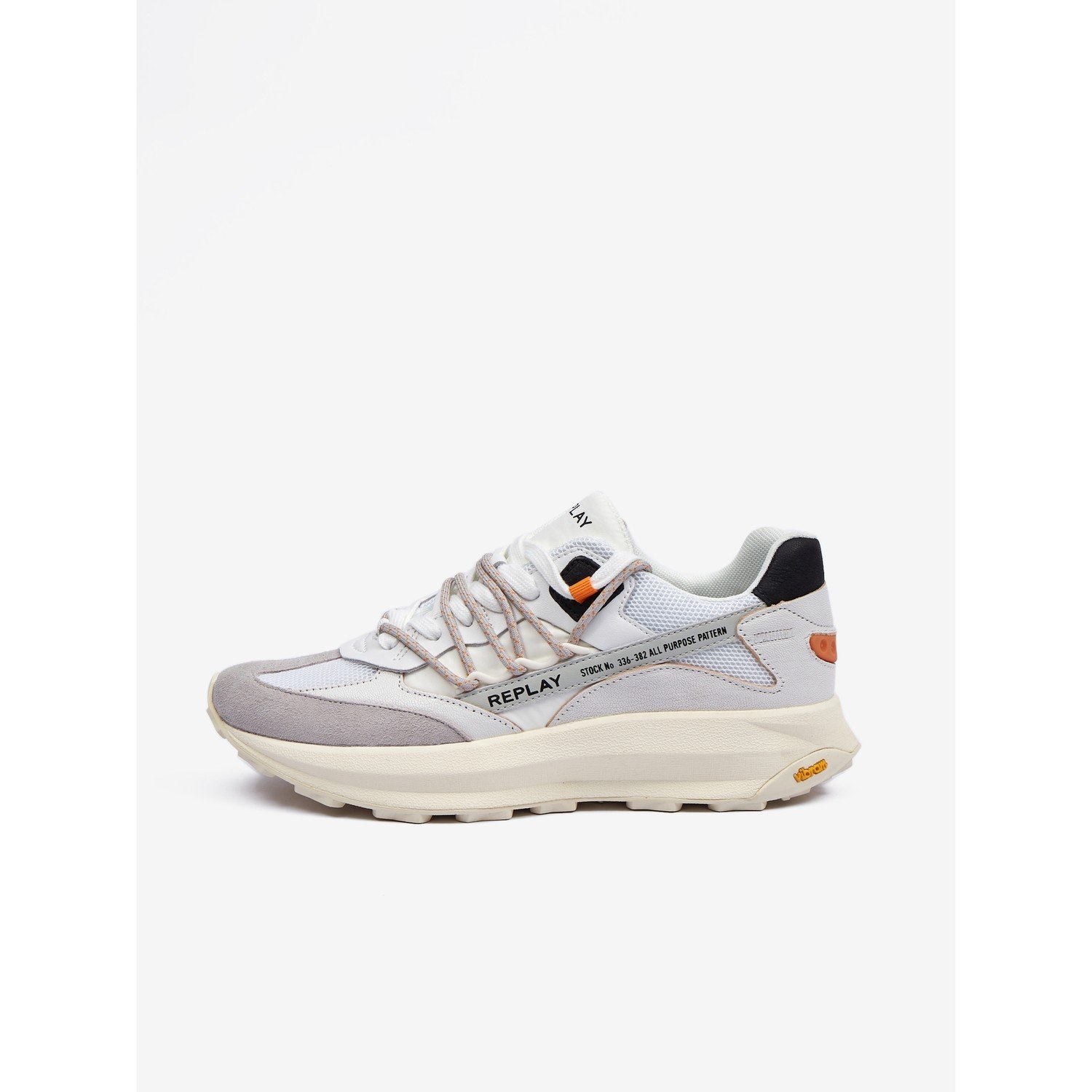 Replay Boty Scarpa Off Wht Black - Pánské