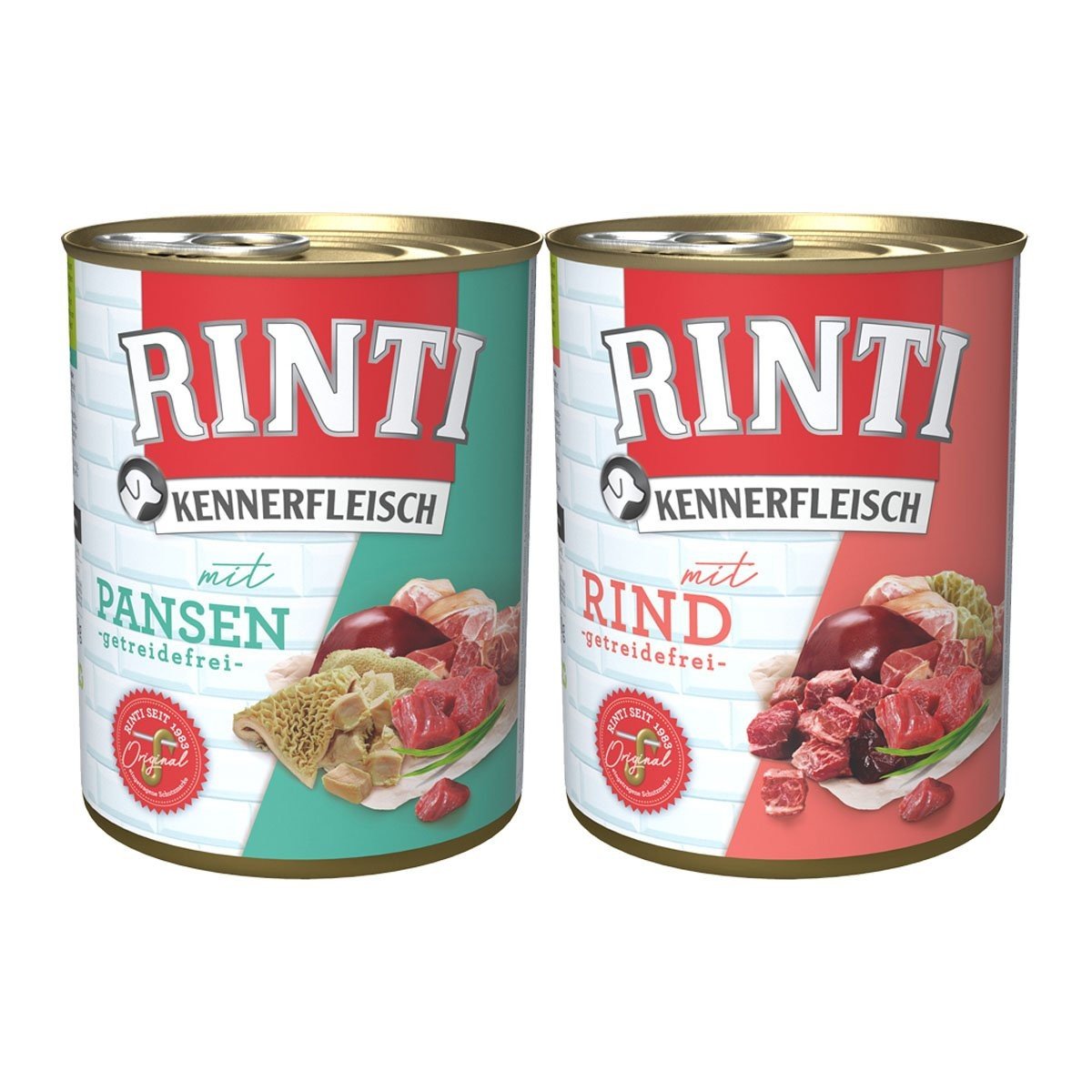 Rinti Kennerfleisch pur mix hovězí a bachor 24× 800 g