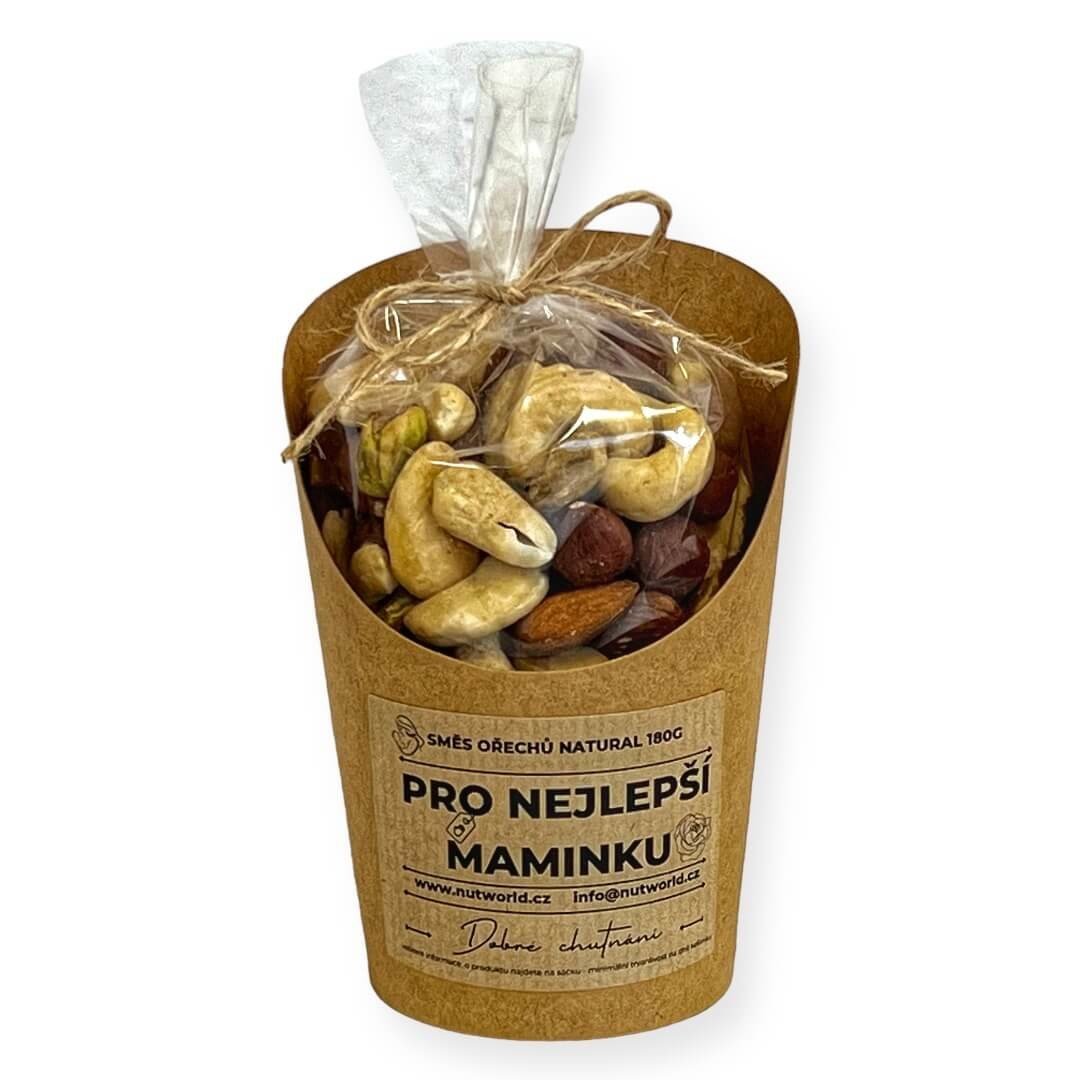 Nutworld.cz Směs ořechů v celofánku a kelímku 180g PRO MAMINKU