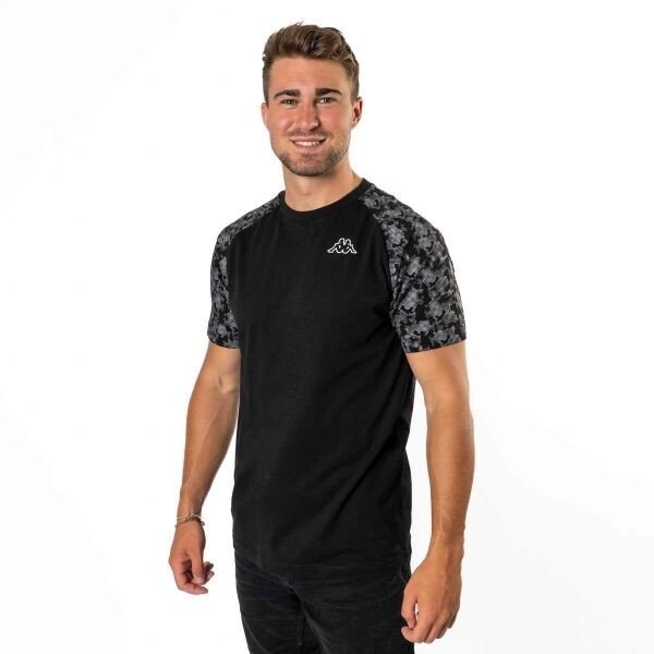 Kappa LOGO GAFY Pánské triko, černá, velikost L