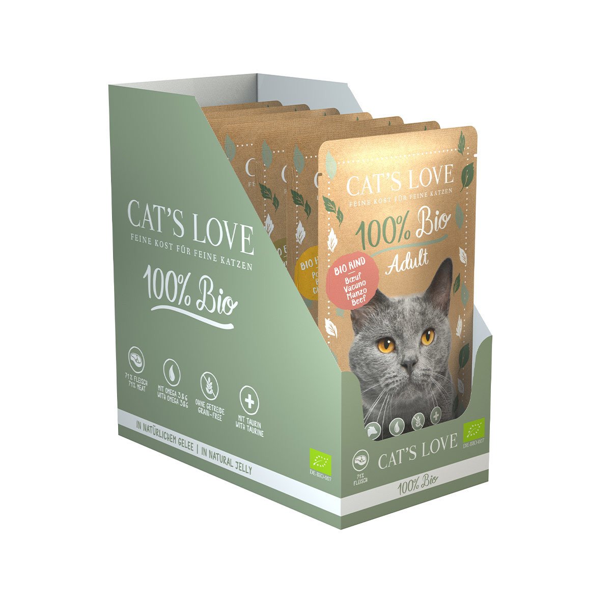 Cat's Love ADULT BIO multipack 6× 100 g