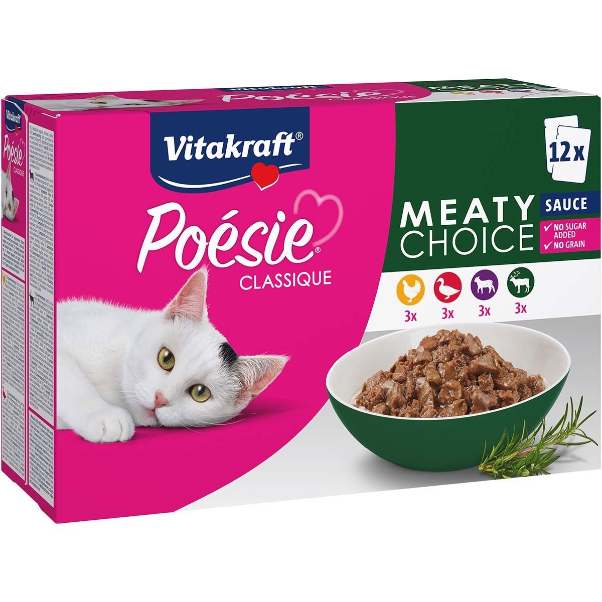 Vitakraft Poésie Classique Meaty Choice Sauce 12× 85 g