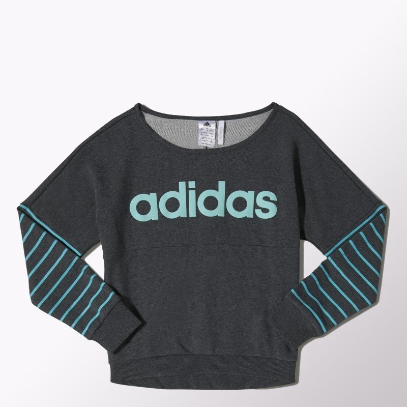 adidas Performance YG W LIN SWEAT Dětská mikina EU 116 M67649