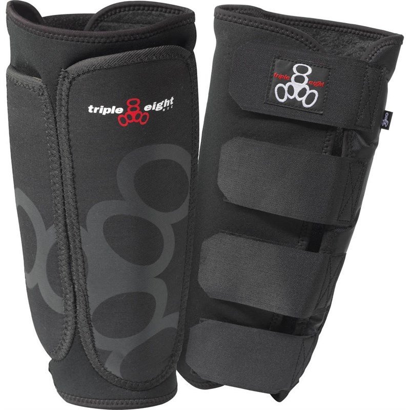 chrániče TRIPLE EIGHT - Triple Eight Exoskin Shin & Whip Guards (BLACK)