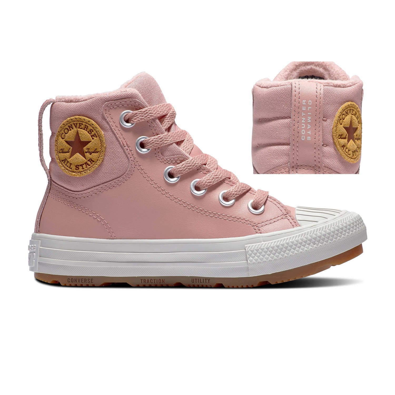 converse CHUCK TAYLOR ALL STAR BERKSHIRE BOOT LEATHER Dětské boty EU 32 371523C