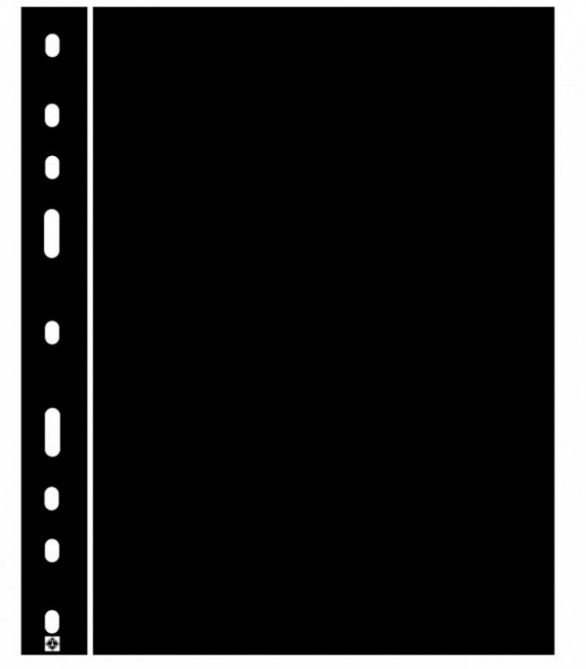 Albové plastové mezilisty - 1 kus, černé