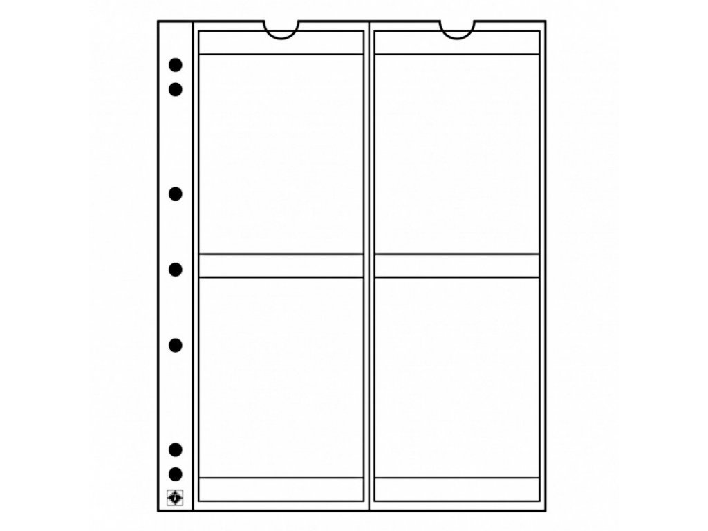 Průhledný albový list - NUMIS 66