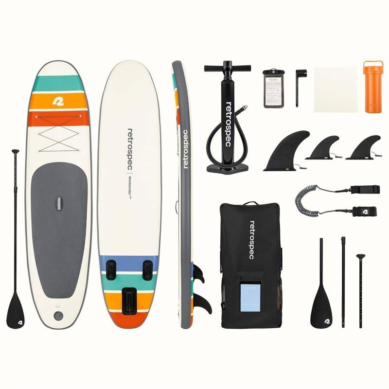 paddleboard RETROSPEC - Retrospec Weekender 10' Plus Inflatable Paddle Board (MULTI1984)