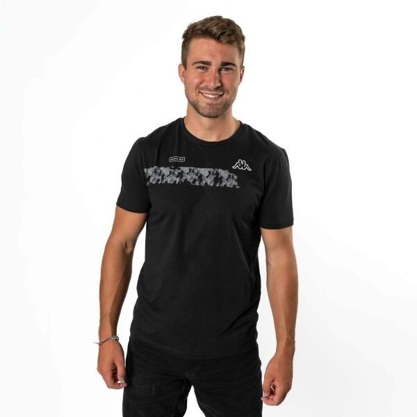 Kappa LOGO GALLE Pánské triko, černá, velikost XL