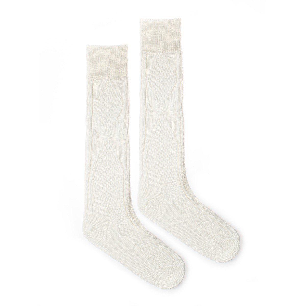 Vlněné podkolenky Merino bílá Fusakle