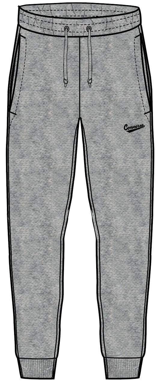 converse SCRIPTED LOGO FLEECE JOGGER Pánské tepláky US L 10018807-A04