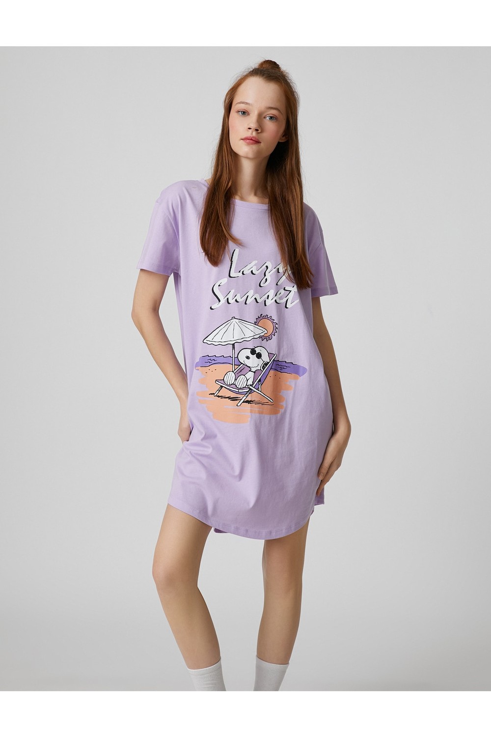 Koton Nightgown - Purple - A-line