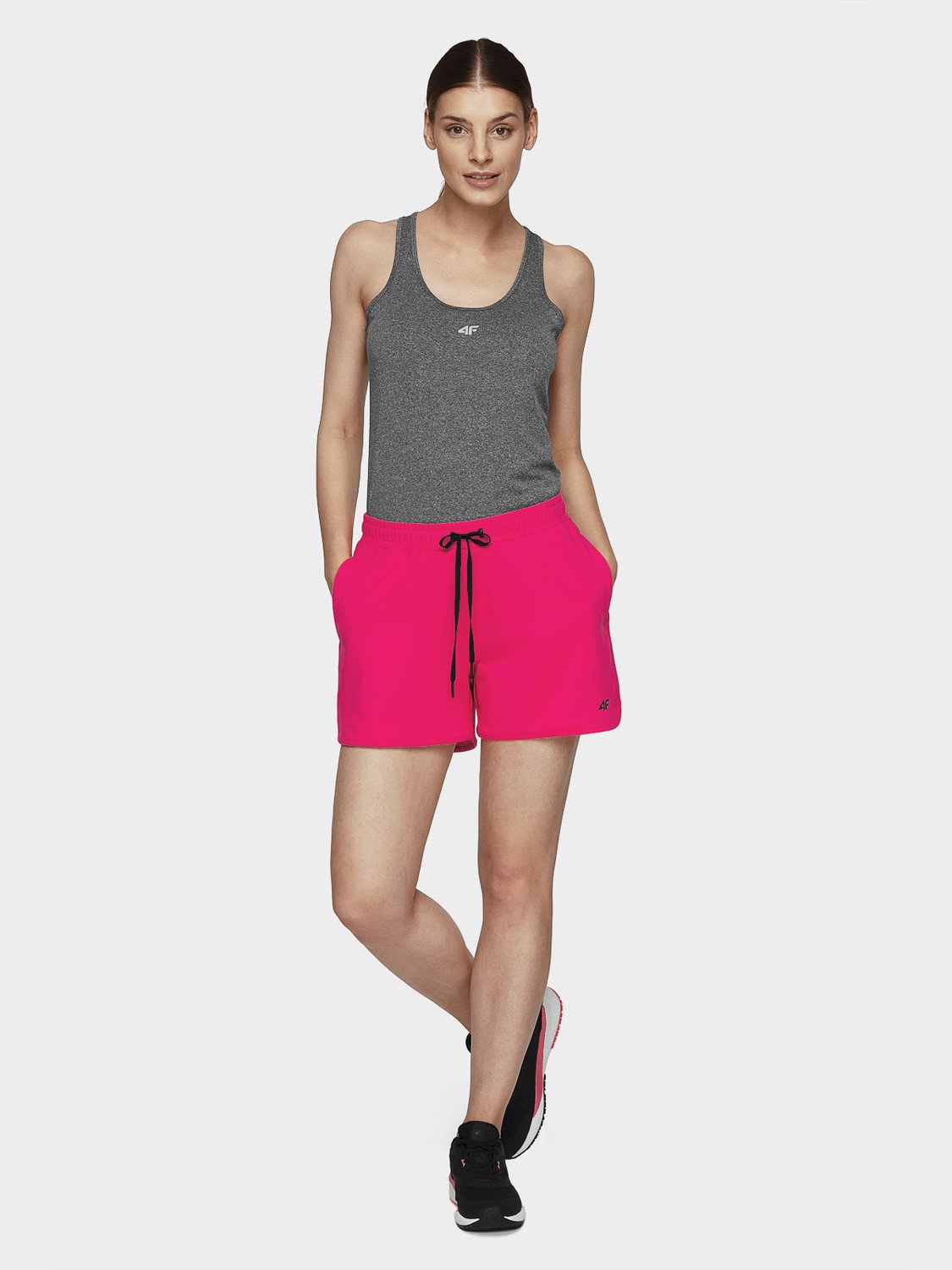 4F NOSH4-SKDF001 PINK Dámské kraťasy US L NOSH4-SKDF001 PINK