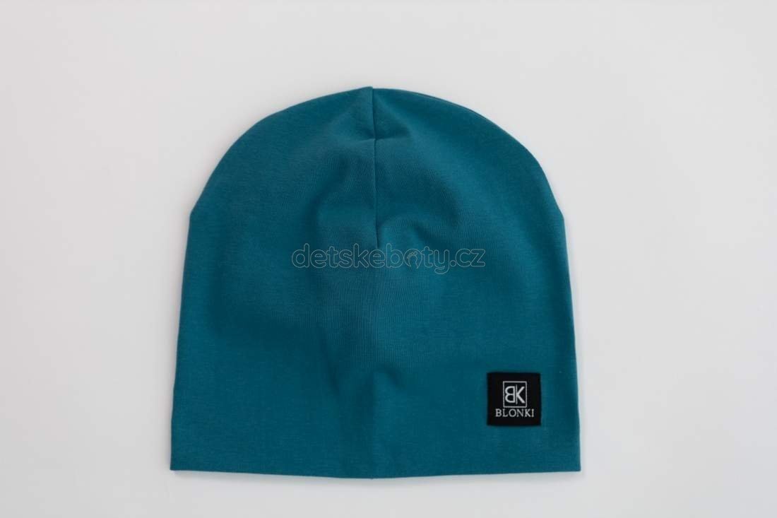 Tenká čepice Blonki petrolejová Velikost: 45-47