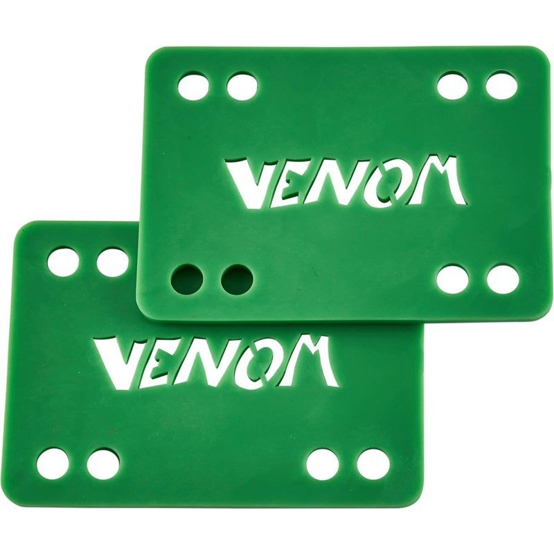 podložky VENOM - Venom 1/8in Longboard / Skateboard Risers 2 Pack (GREEN)