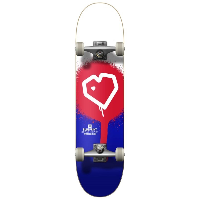 komplet BLUEPRINT - Blueprint Spray Heart V2 Complete Skateboard (MULTI1539)