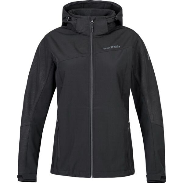 Hannah ROZALEE Dámská membránová softshellová bunda, černá, velikost 36