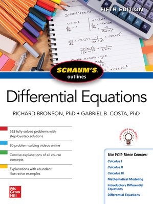 Schaum's Outline of Differential Equations, Fifth Edition (Bronson Richard)(Paperback)