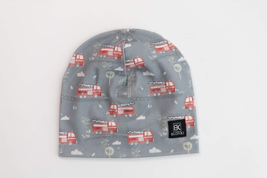 Tenká čepice Blonki hasičský vůz Velikost: 45-47
