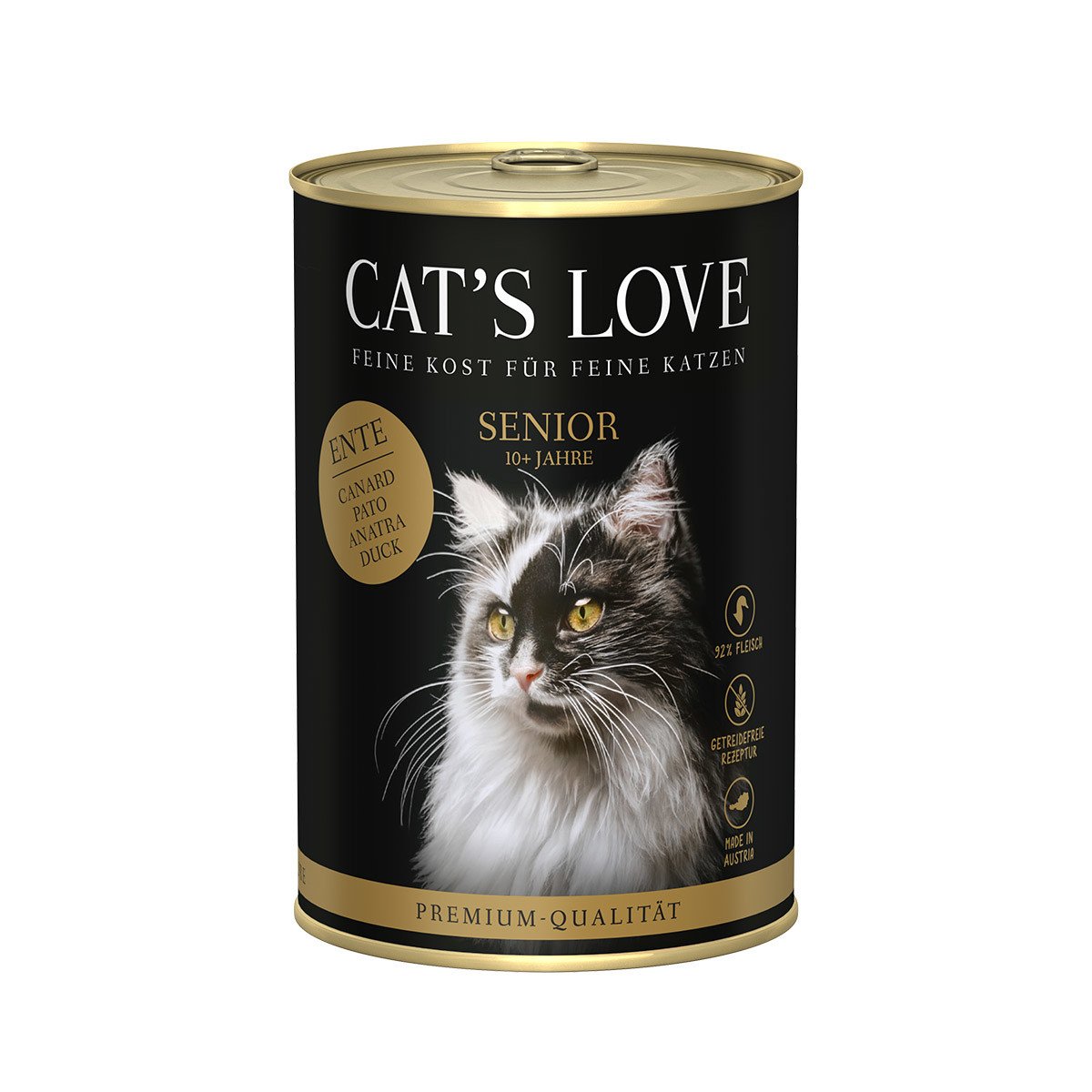 Cat's Love Senior kachna 6 × 400 g