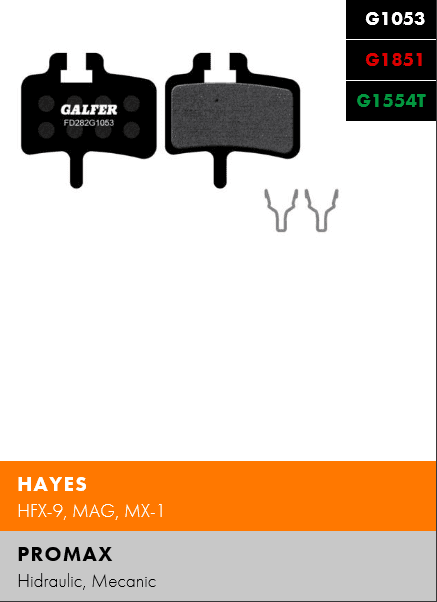 Brzdové destičky Galfer HAYES FD282 - Standard