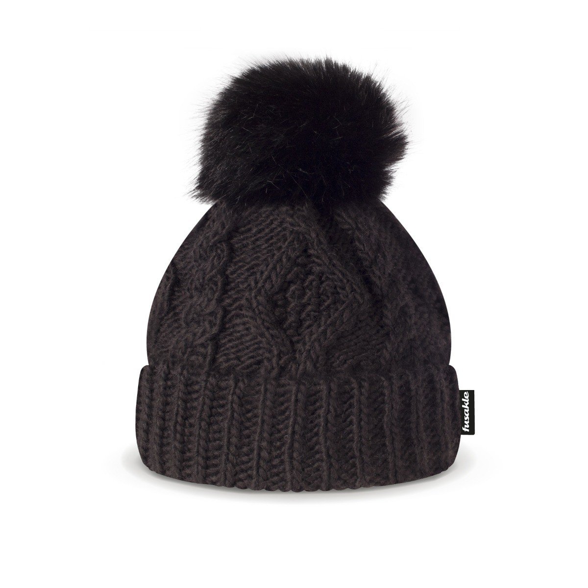 Čepice Vlnáč černý Fusakle