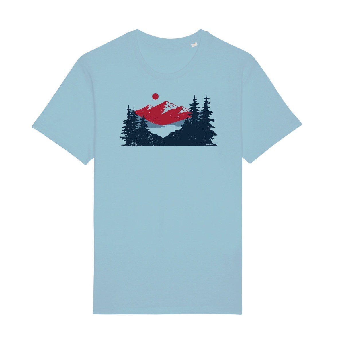 Tričko Panoramata bledě modré Fusakle