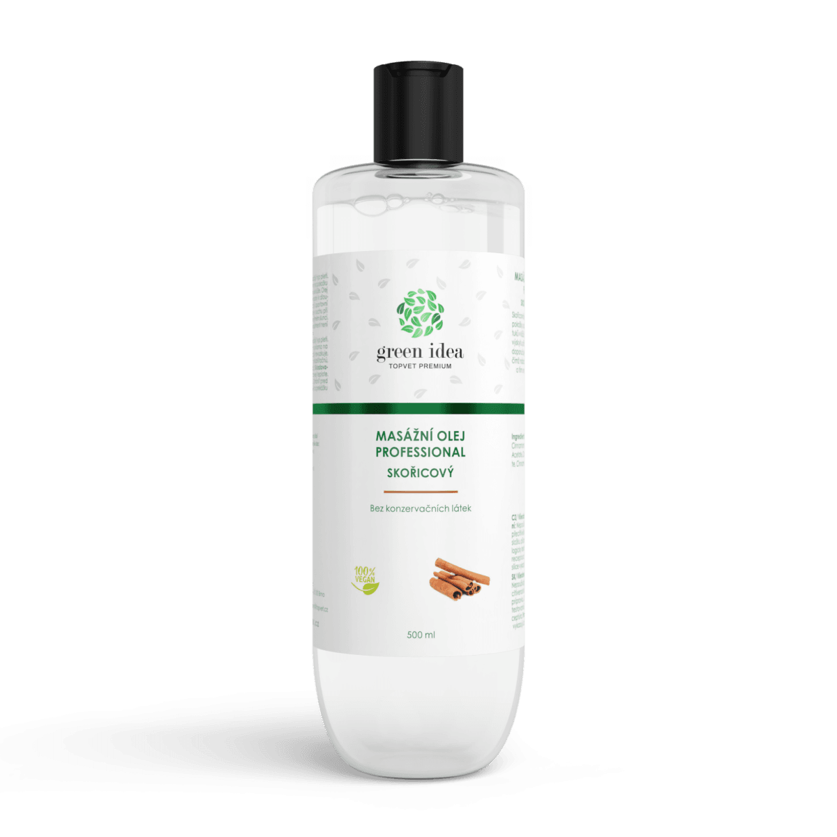 GREEN IDEA Skořicový masážní olej 500 ml