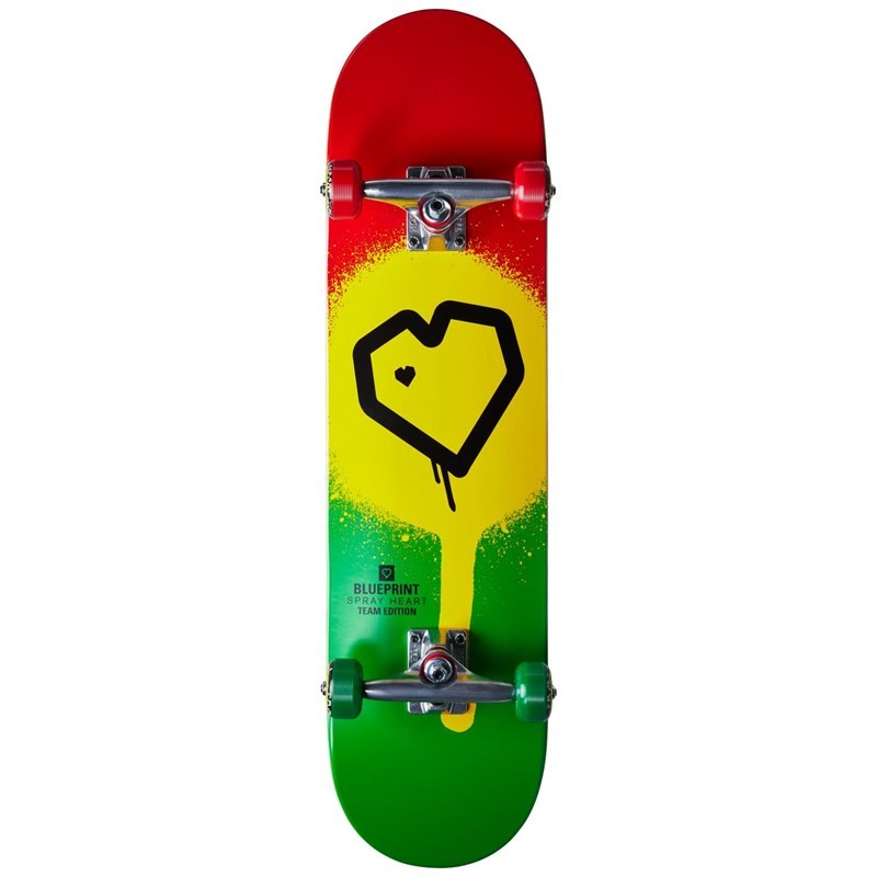 komplet BLUEPRINT - Blueprint Spray Heart V2 Complete Skateboard (MULTI1541)