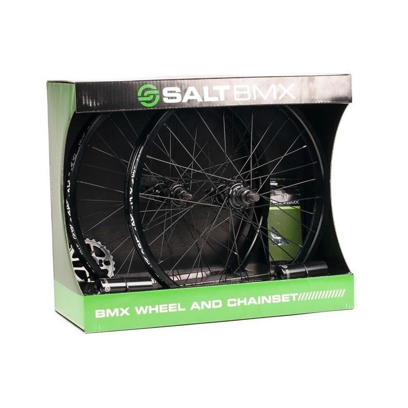 kolo SALT - Salt Valon BMX Wheel/Chain Set (ČERNÁ)