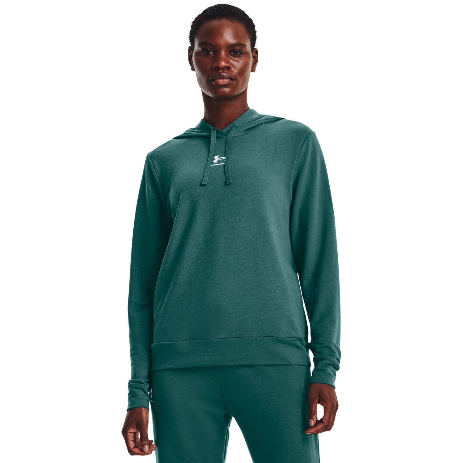 Under Armour Rival Terry Hoodie Dámská mikina US S 1369855-722