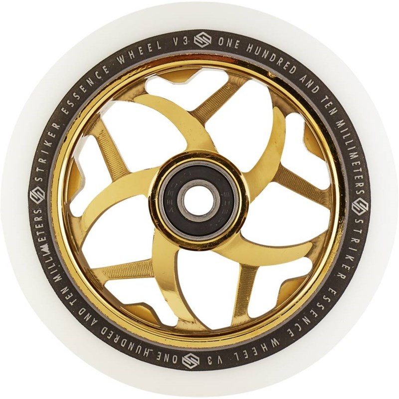 kolečka STRIKER - Striker Essence V3 White Pro Scooter Wheel (GOLD)