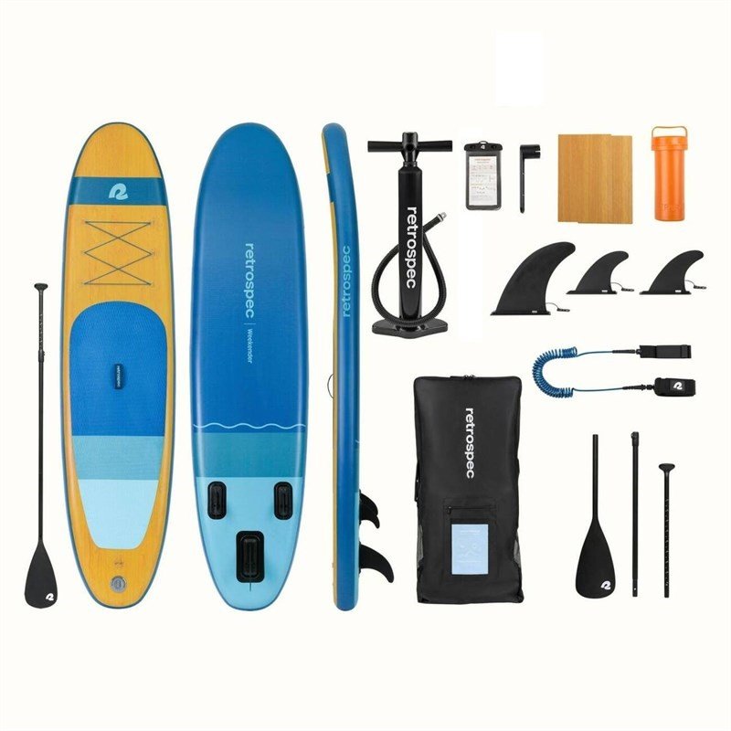paddleboard RETROSPEC - Retrospec Weekender SL 10' Inflatable Paddle Board (NAUTICAL BLUE)