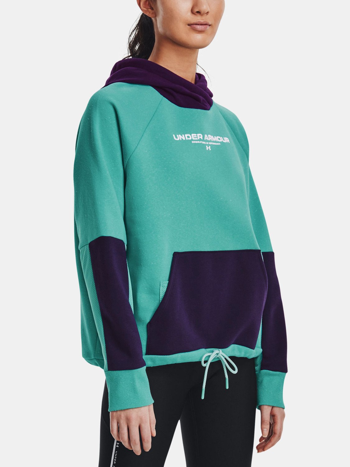 Under Armour Rival + Fleece Hoodie Dámská mikina US XS 1369851-369