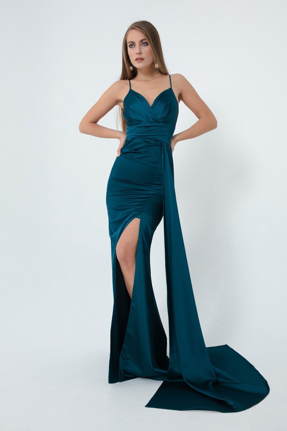 Lafaba Evening & Prom Dress - Blue - Both Ruffle